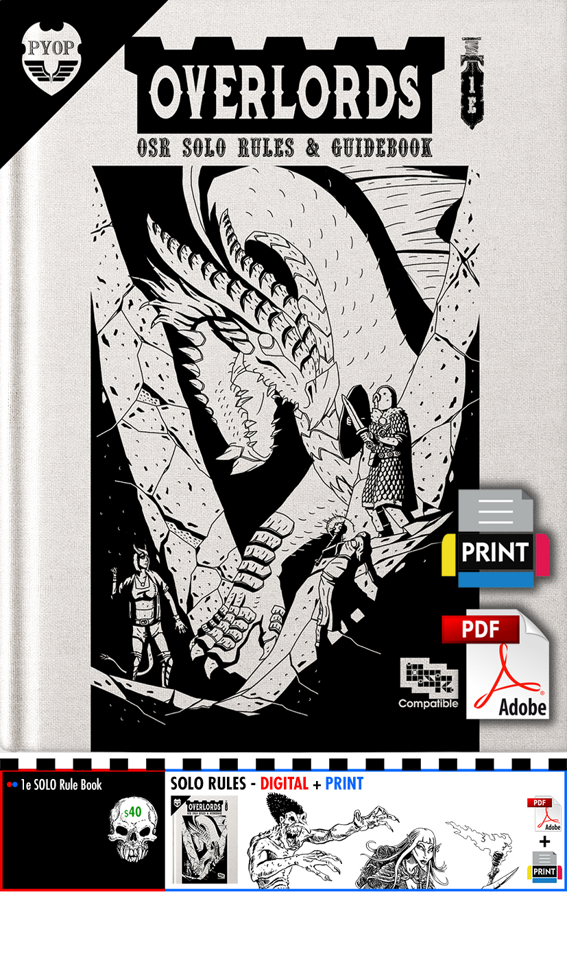 $40 - SOLO RULEBOOK - PRINT + DIGITAL