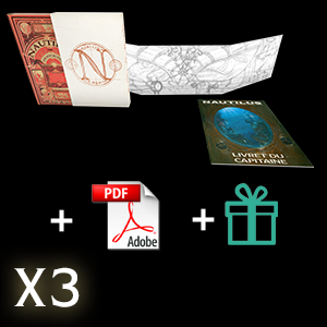 Offre boutique 2 : 3 X Capitaine (Livre de base + Fourreau + Ecran + Paliers)