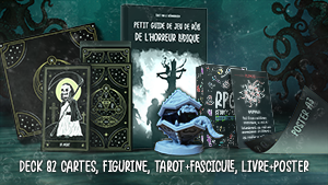Deck de 82 Cartes (1 carte mystère en bonus) + Livre + figurine 