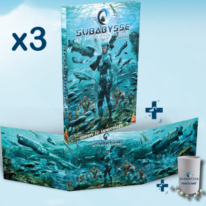 Offre boutique : 3 exemplaires du Livre de base + 3 écrans + 3 pots de perles de Subabysse