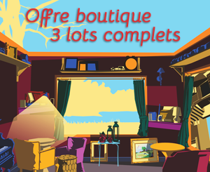 3 lots de 5 livrets pour les boutiques