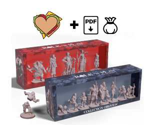 Offre petit coeur sandwich et sets de figurines