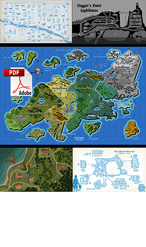 DIGITAL - $007 - ADD-ON - 12 POSTERS & MAPS 18” x 12”