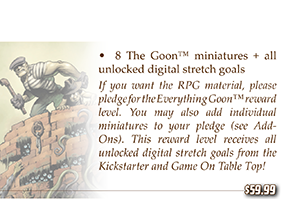 Set of The Goon™ RPG Miniatures (8) No RPG)