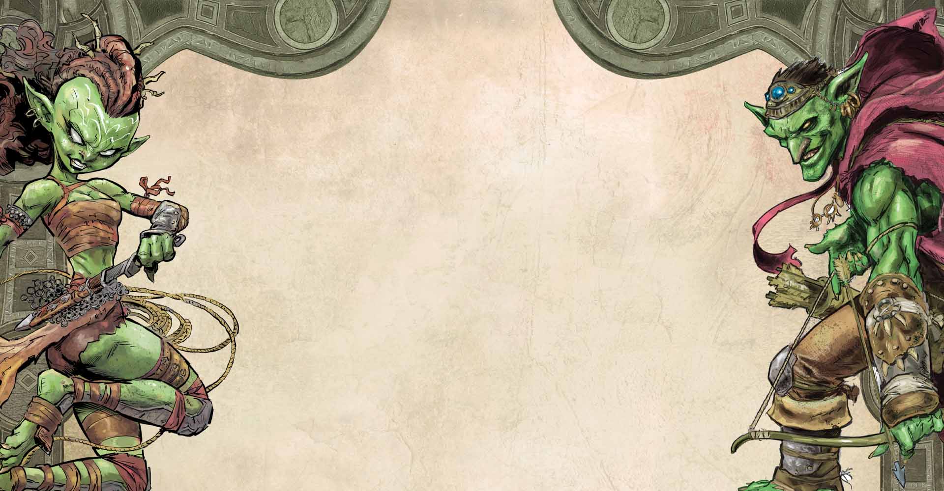 background Terres d'Arran : Orcs & Gobelins + Chroniques des terres mortes