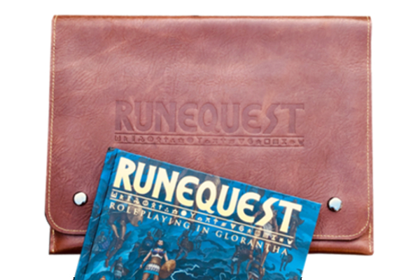Official RuneQuest Leather Document Wallet