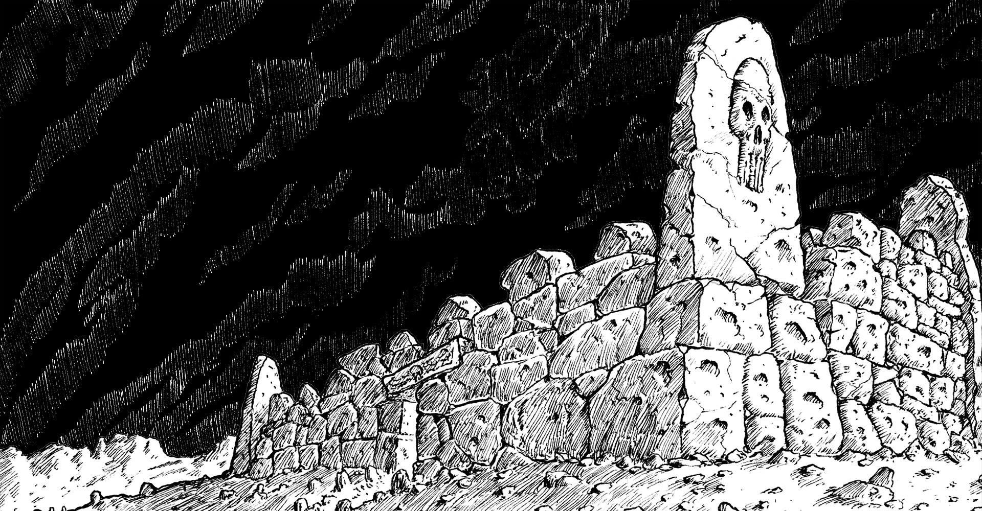 background LAND OF BONES - 4-part OSR FANTASY TTRPG ADVENTURE CAMPAIGN Levels 1-12