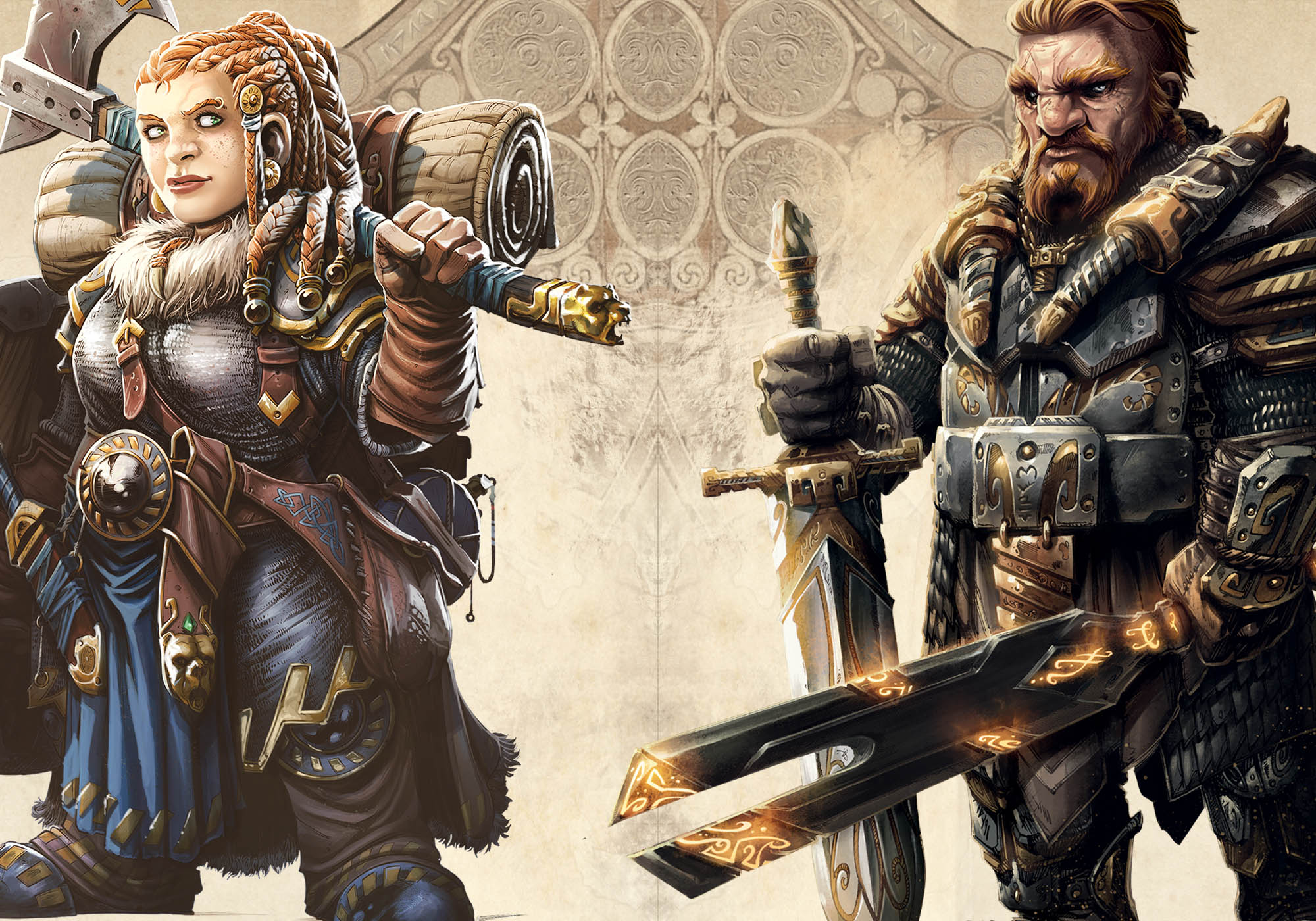 background Nains, la boîte (jeu de rôle des Terres d'Arran)