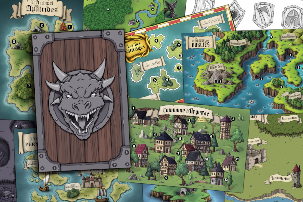 Le Petit Atlas des Régions Fantastiques pour JDR