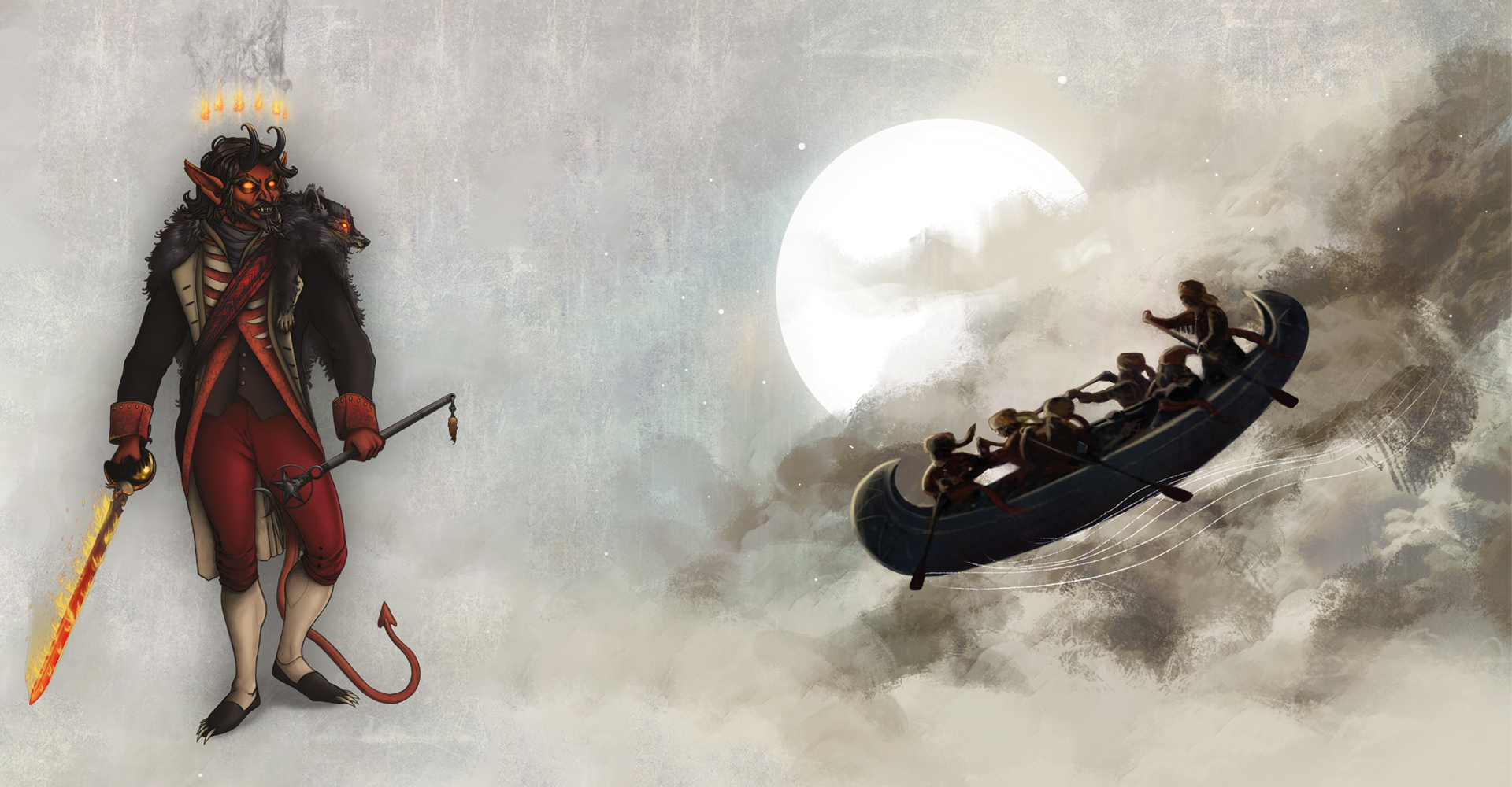 background Bucherons & Loups-Garous