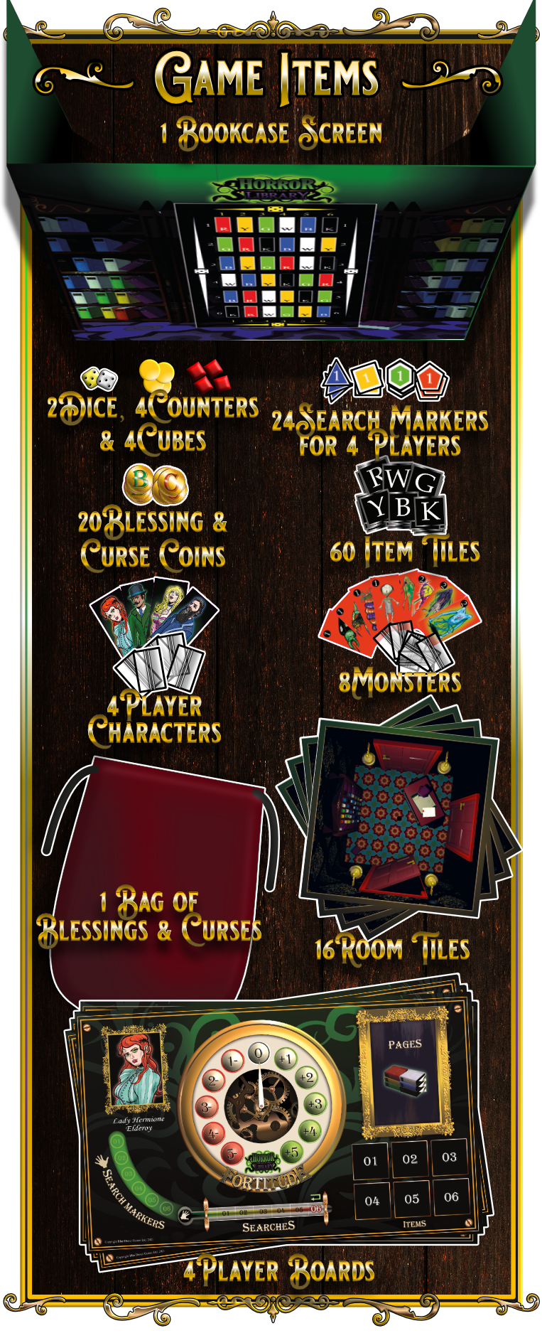 Horror in the Library Game Items