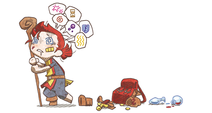 Personnage étourdie