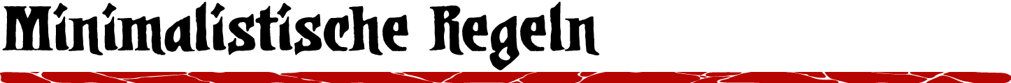 Minimalistische Regeln