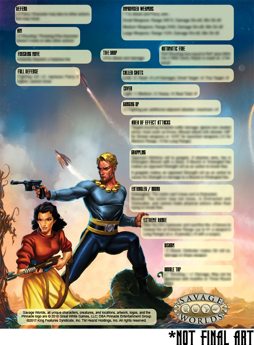 Flash Gordon™ Combat Chart