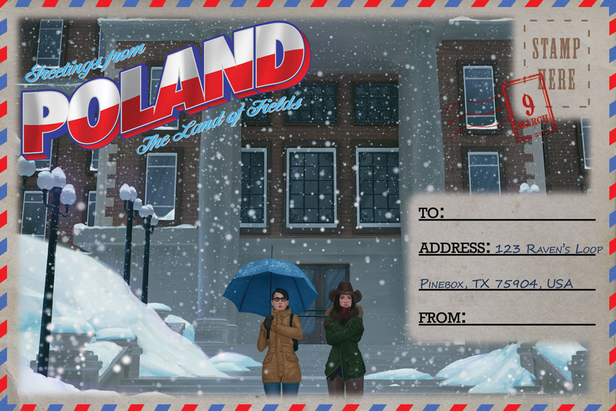 Some ETU students learn how cold is can get in Białystok, Poland!